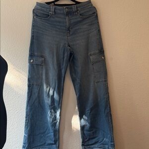 American Eagle Outfitters Light Blue Straight Leg Jeans